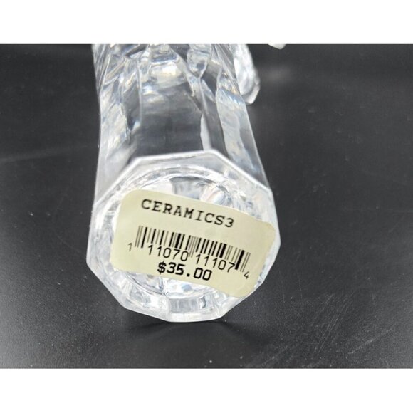 7" Crystal Snowman Figurine With Star Wand, Top Hat and Carrot Nose - Picture 7 of 9